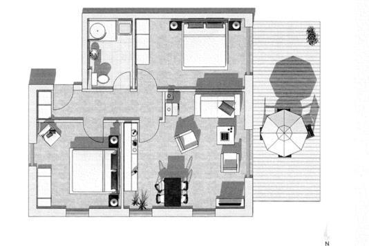 Residenz Am Hafen Boddensuite 阿伦斯霍普 外观 照片